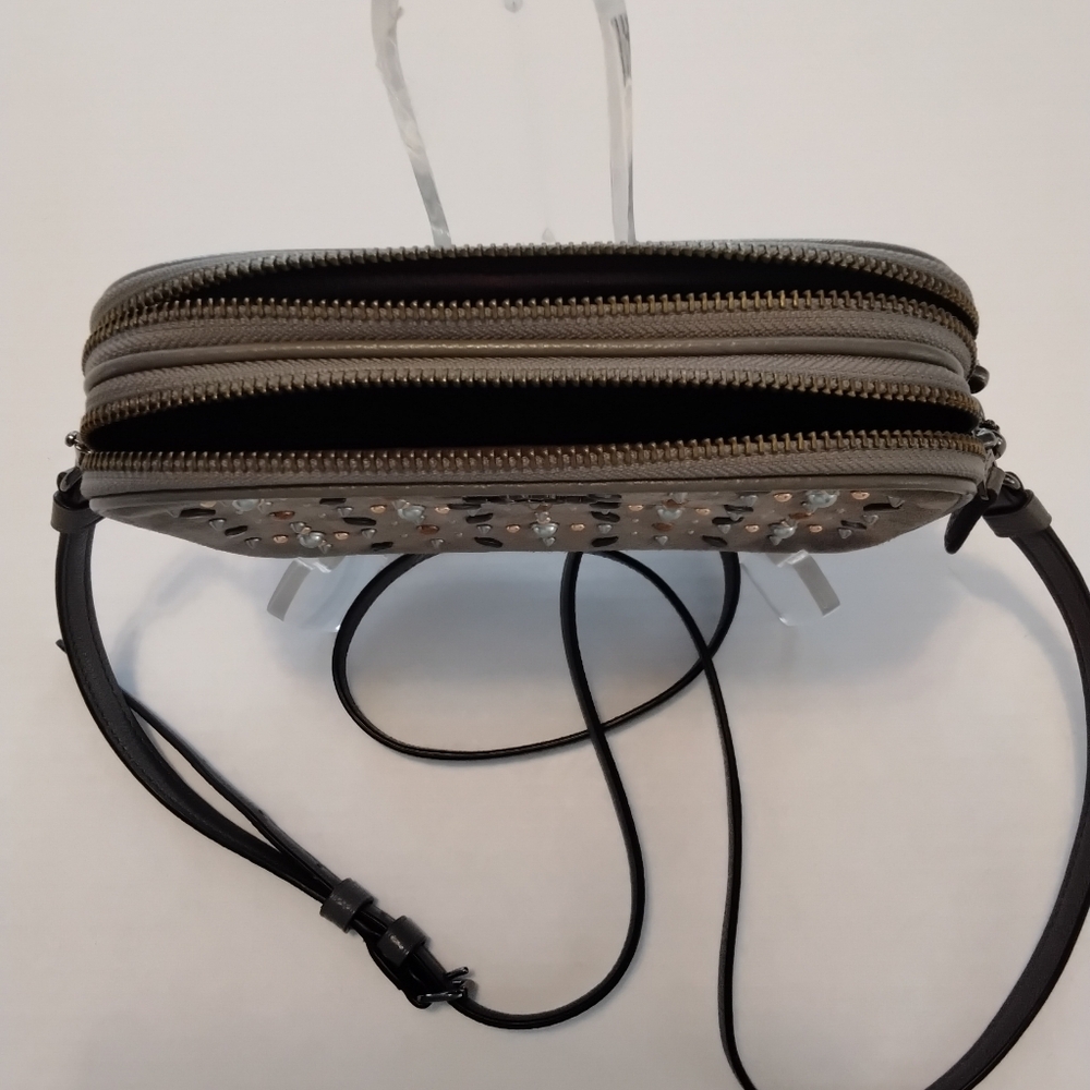 COACH PRARIE SUEDE And LEATHER Crossbody Bag. - Picture 4 of 5